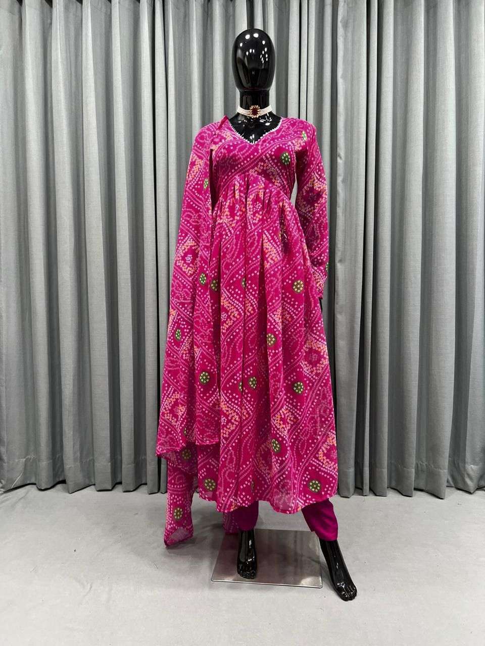 5499 By Fashid Wholesale 01 To 05 Series Beautiful Stylish Anarkali Suits Fancy Colorful Casual Wear & Ethnic Wear & Ready To Wear Faux Georgette Dresses At Wholesale Price