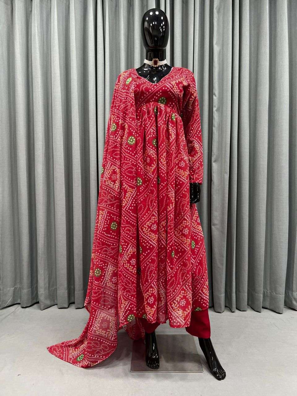 5499 By Fashid Wholesale 01 To 05 Series Beautiful Stylish Anarkali Suits Fancy Colorful Casual Wear & Ethnic Wear & Ready To Wear Faux Georgette Dresses At Wholesale Price