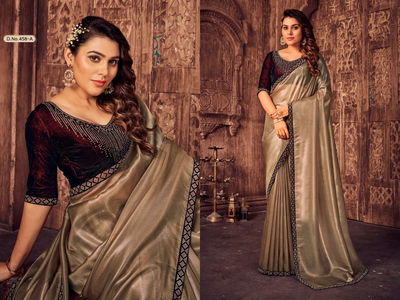 MEHAK 458 COLOURS BY MEHAK 458-A TO 458-D SERIES INDIAN TRADITIONAL WEAR COLLECTION BEAUTIFUL STYLISH FANCY COLORFUL PARTY WEAR & OCCASIONAL WEAR SILK SAREES AT WHOLESALE PRICE