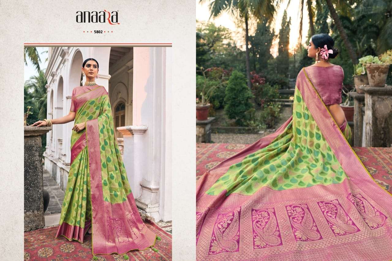 Rangrez By Tathastu 5801 To 5807 Series Indian Traditional Wear Collection Beautiful Stylish Fancy Colorful Party Wear & Occasional Wear Organza Sarees At Wholesale Price