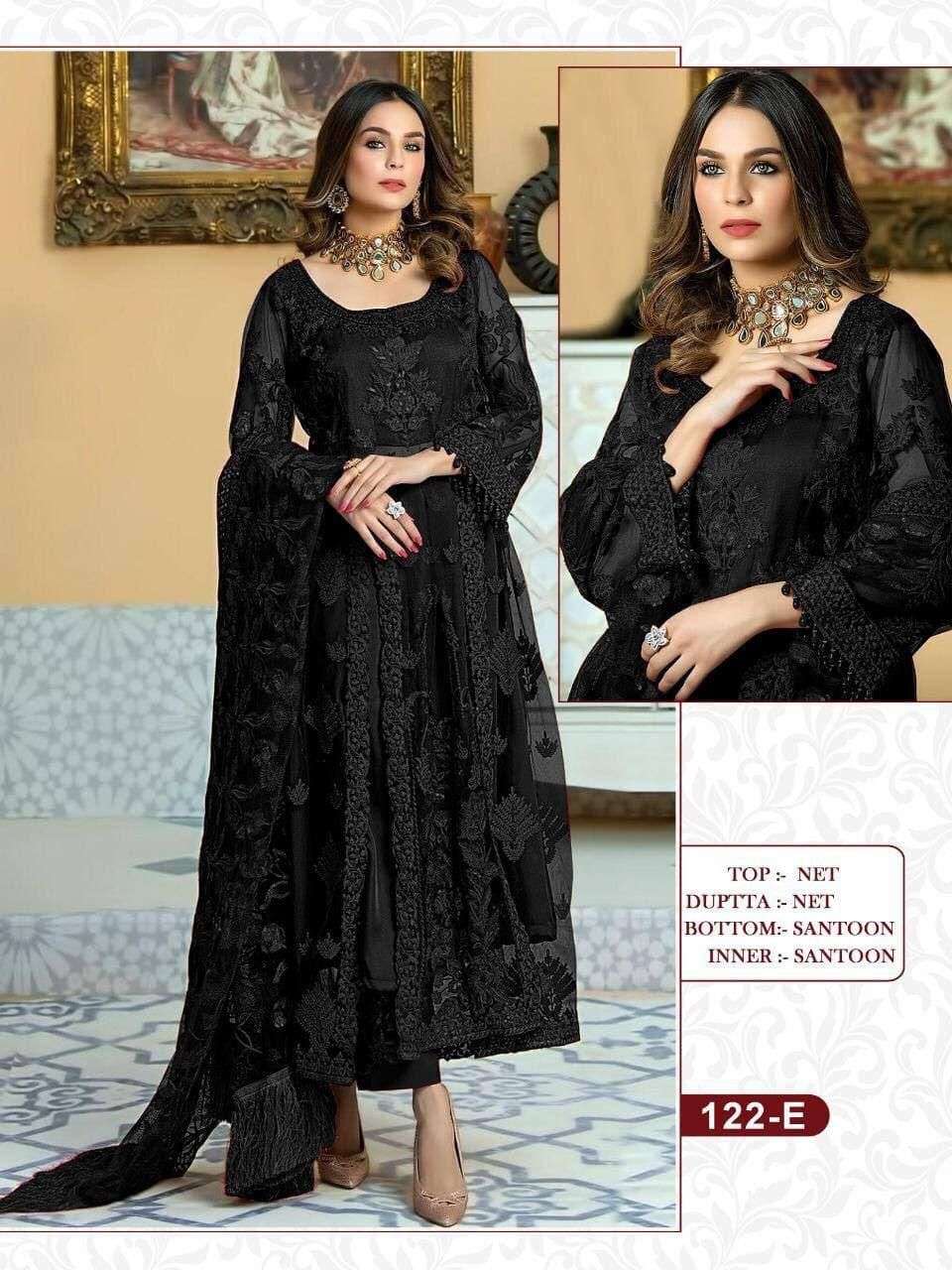 ZAARA VOL-7 BY PC 122 TO 122-F SERIES DESIGNER FESTIVE PAKISTANI SUITS COLLECTION BEAUTIFUL STYLISH FANCY COLORFUL PARTY WEAR & OCCASIONAL WEAR HEAVY NET EMBROIDERED DRESSES AT WHOLESALE PRICE