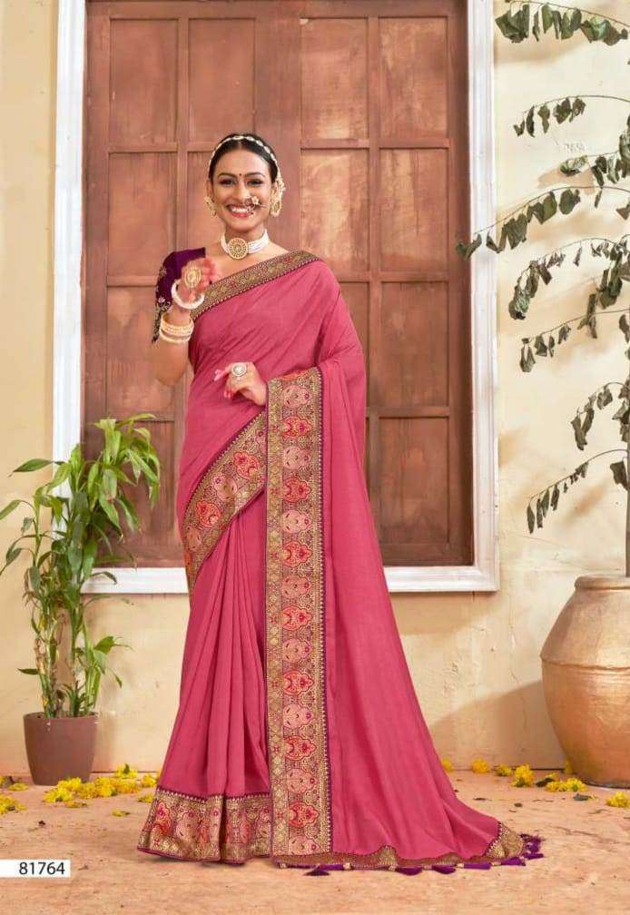 Garima By Right Women 81761 To 81768 Series Indian Traditional Wear Collection Beautiful Stylish Fancy Colorful Party Wear & Occasional Wear Vichitra Sarees At Wholesale Price