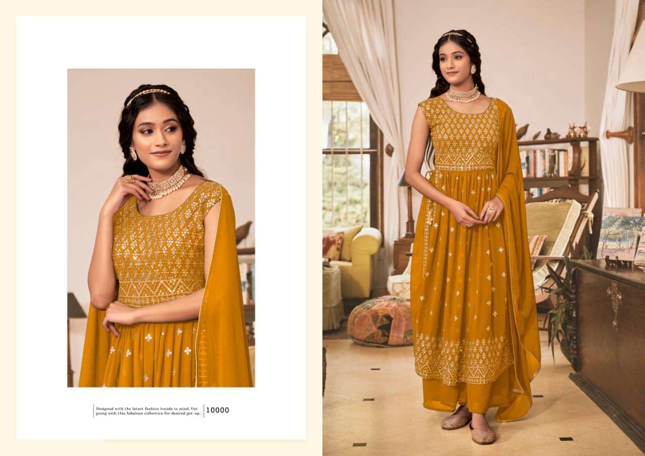 Hiva By Ajraa 01 To 05 Series Designer Festive Suits Collection Beautiful Stylish Fancy Colorful Party Wear & Occasional Wear Heavy Georgette Embroidered Dresses At Wholesale Price
