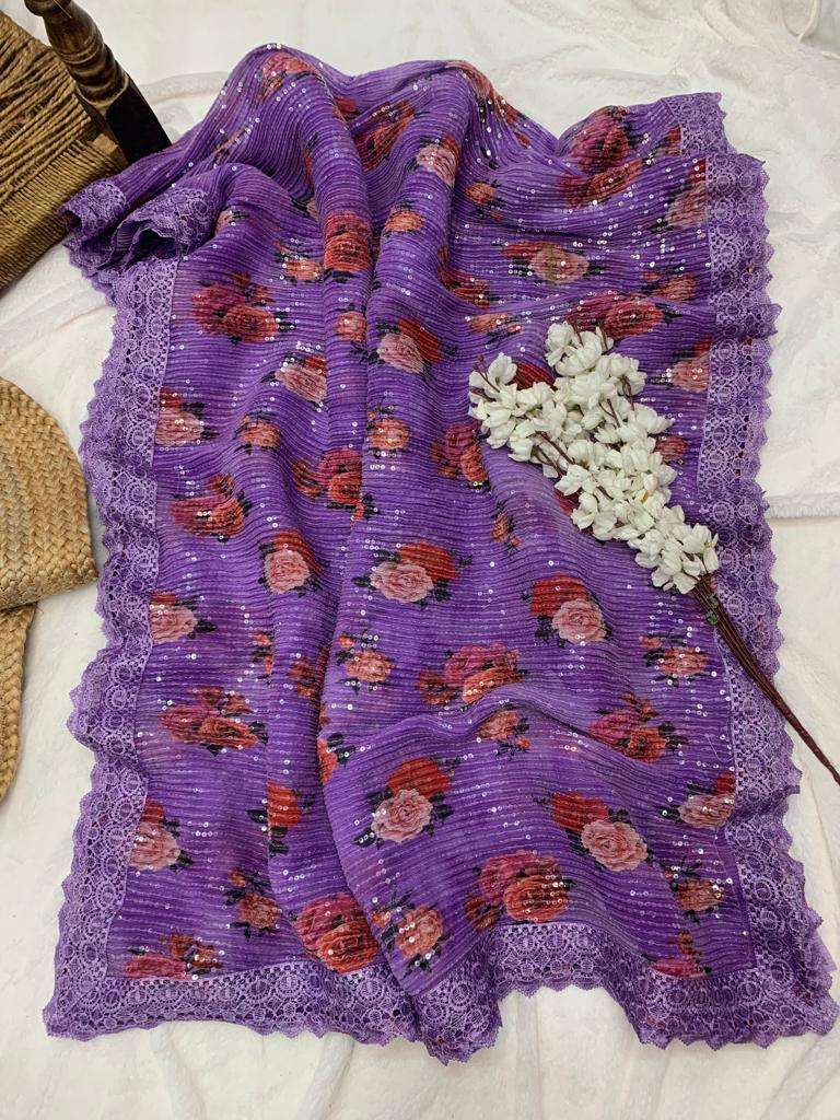 Paris Beauty By Fashid Wholesale 01 To 04 Series Indian Traditional Wear Collection Beautiful Stylish Fancy Colorful Party Wear & Occasional Wear Georgette Silk Sarees At Wholesale Price