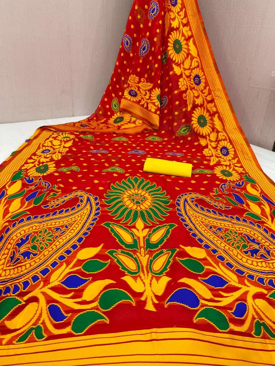 SURYAMUKHI JAMDANI BY FASHID WHOLESALE 01 TO 09 SERIES INDIAN TRADITIONAL WEAR COLLECTION BEAUTIFUL STYLISH FANCY COLORFUL PARTY WEAR & OCCASIONAL WEAR COTTON SILK SAREES AT WHOLESALE PRICE