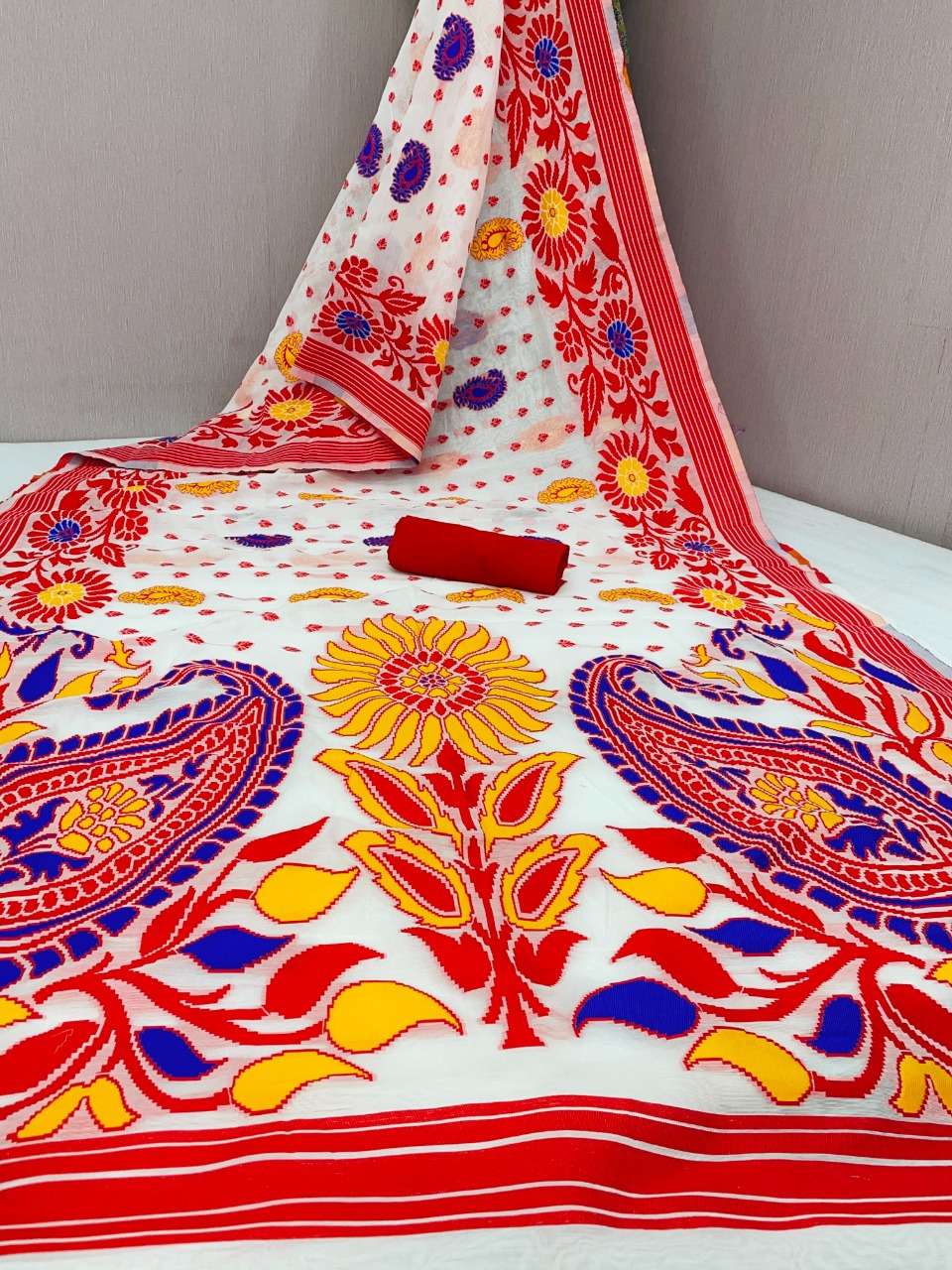 SURYAMUKHI JAMDANI BY FASHID WHOLESALE 01 TO 09 SERIES INDIAN TRADITIONAL WEAR COLLECTION BEAUTIFUL STYLISH FANCY COLORFUL PARTY WEAR & OCCASIONAL WEAR COTTON SILK SAREES AT WHOLESALE PRICE
