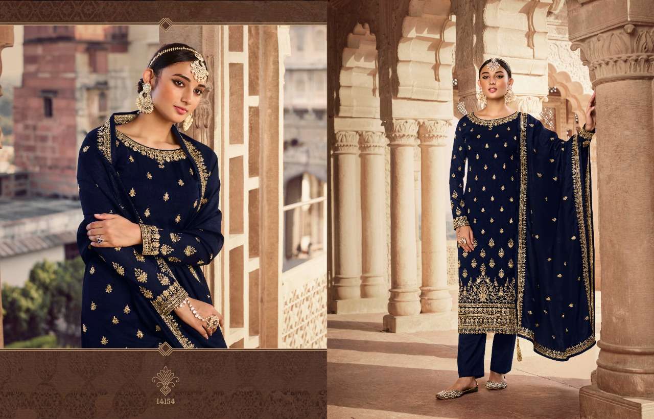 Nargis By Zisa 14151 To 14156 Series Beautiful Suits Colorful Stylish Fancy Casual Wear & Ethnic Wear Silk Georgette Embroidered Dresses At Wholesale Price