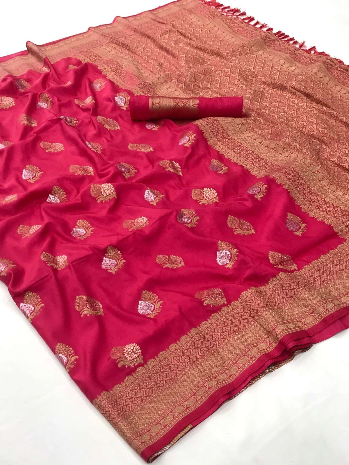 AANSHIKA BY RAJYOG 01 TO 04 SERIES COLORFUL BEAUTIFUL FANCY PARTY WEAR & TRADITIONAL WEAR PURE DOLA SILK SAREES AT WHOLESALE PRICE
