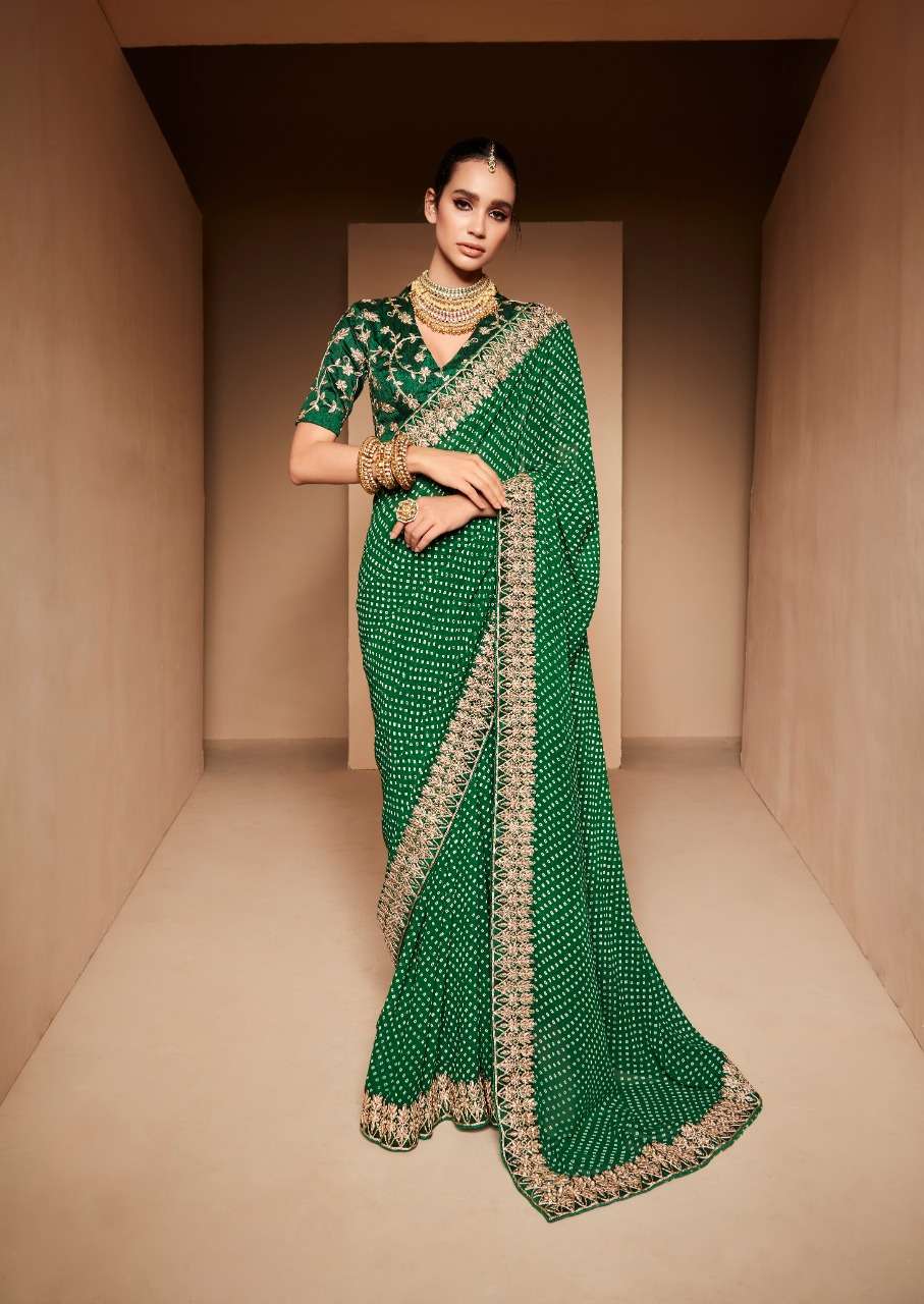 Khazana By Stavan 1001 To 1010 Series Indian Traditional Wear Collection Beautiful Stylish Fancy Colorful Party Wear & Occasional Wear Weightless Sarees At Wholesale Price