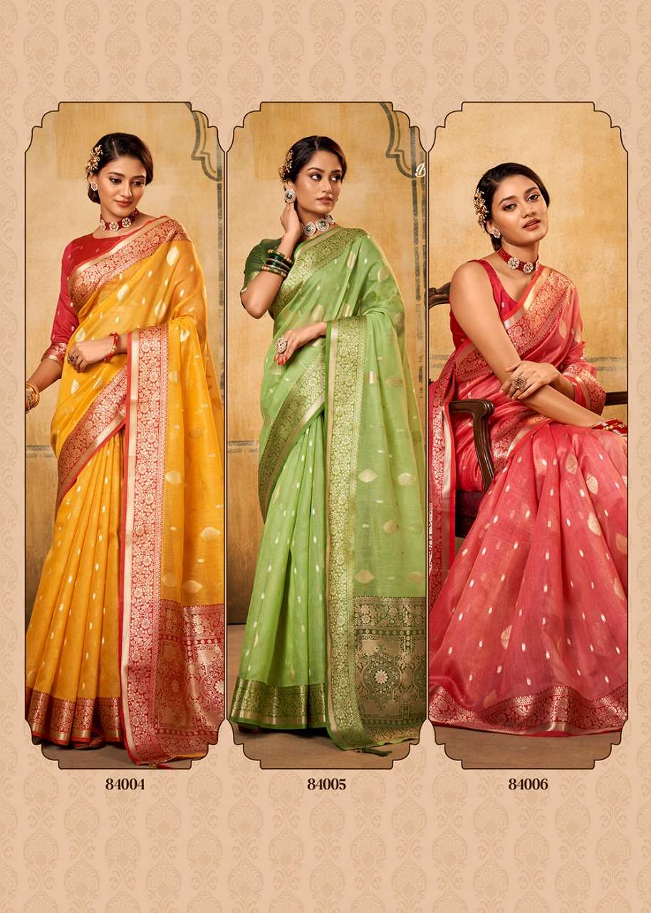 Petals Banarasi Tissue By Rajpath 84001 To 84006 Series Indian Traditional Wear Collection Beautiful Stylish Fancy Colorful Party Wear & Occasional Wear Pure Silk Sarees At Wholesale Price