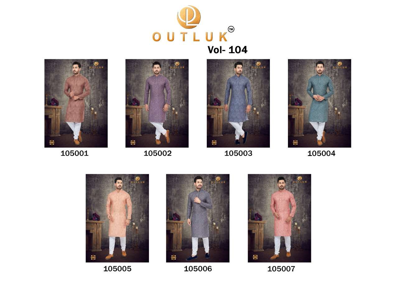 OUTLUK VOL-105 BY FASHID WHOLESALE 105001 TO 105007 SERIES BEAUTIFUL COLORFUL STYLISH FANCY CASUAL WEAR & ETHNIC WEAR & READY TO WEAR COTTON PRINT KURTAS WITH PAJAMAS AT WHOLESALE PRICE