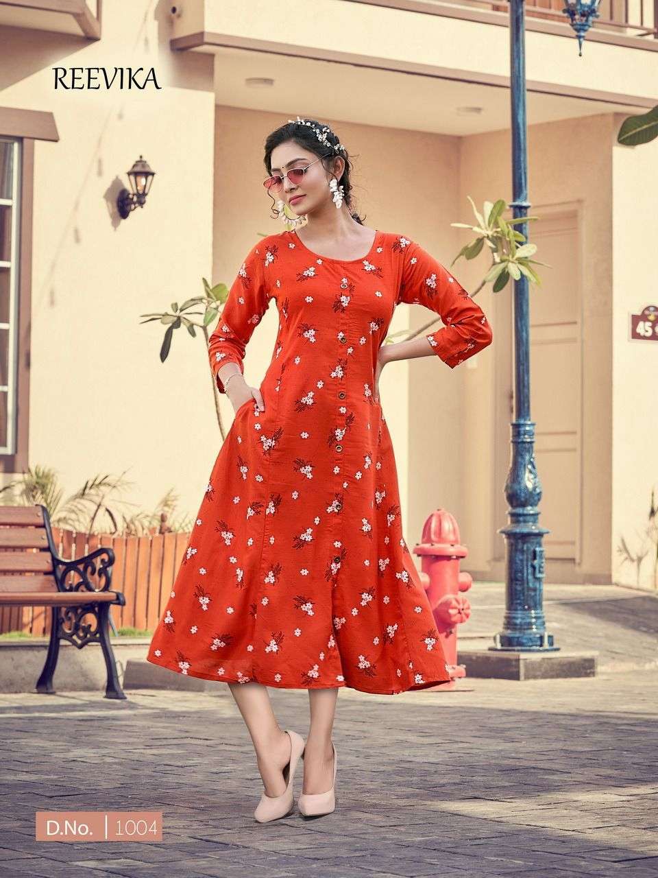 PRINCESS BY REEVIKA 1001 TO 1004 SERIES DESIGNER STYLISH FANCY COLORFUL BEAUTIFUL PARTY WEAR & ETHNIC WEAR COLLECTION RAYON PRINT KURTIS AT WHOLESALE PRICE