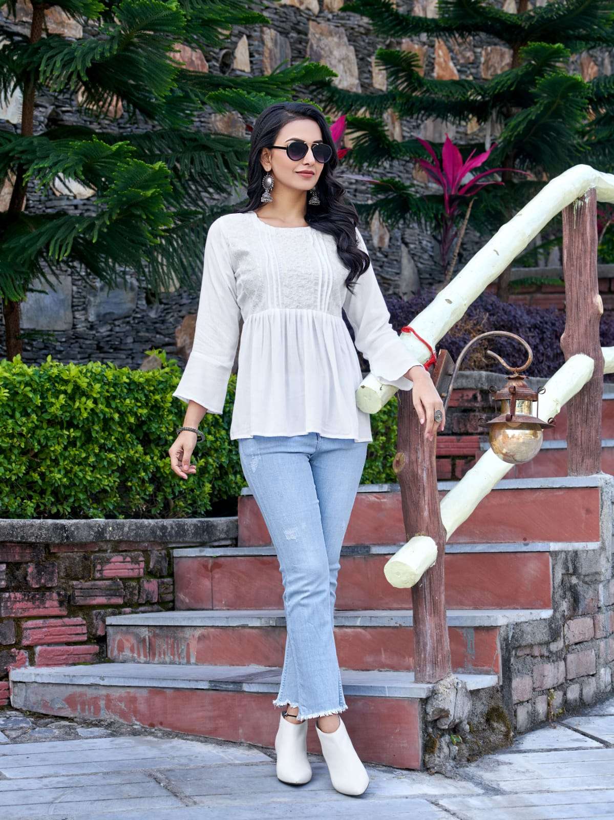 PEPE TOPS VOL-6 BY TIPS AND TOPS 01 TO 08 SERIES BEAUTIFUL STYLISH FANCY COLORFUL CASUAL WEAR & ETHNIC WEAR HEAVY RAYON TOPS AT WHOLESALE PRICE