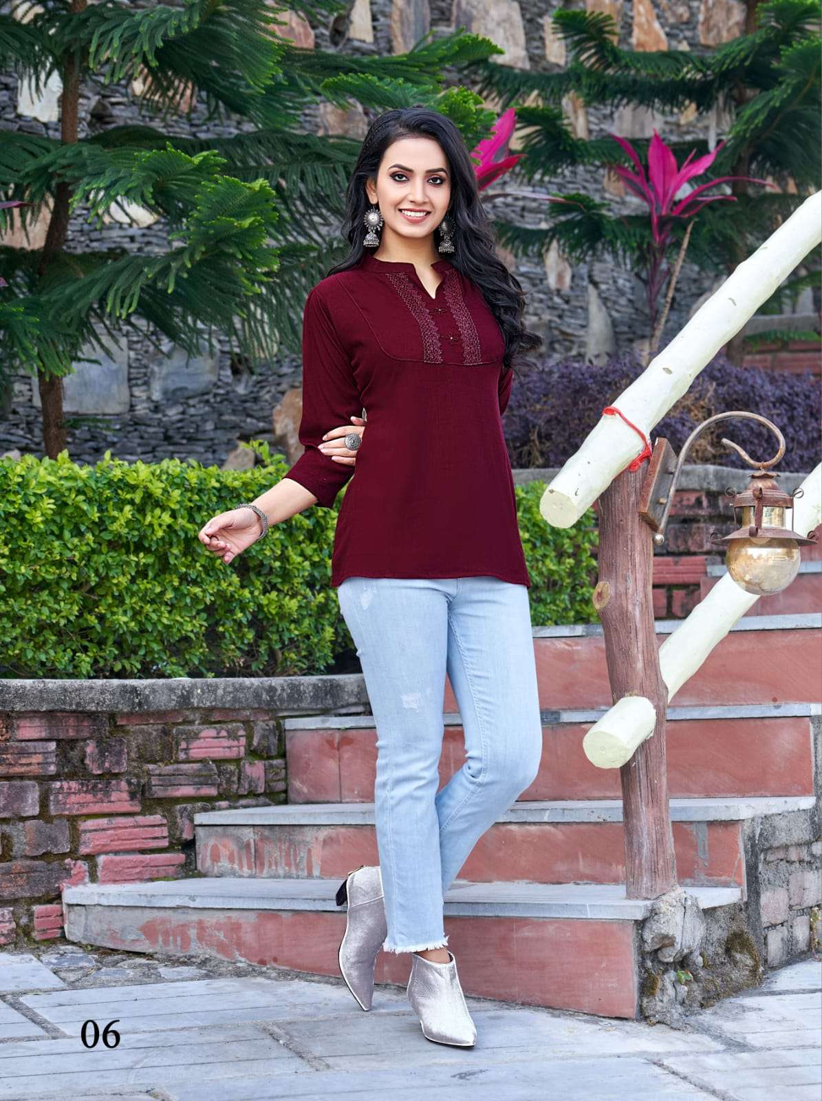 PEPE TOPS VOL-6 BY TIPS AND TOPS 01 TO 08 SERIES BEAUTIFUL STYLISH FANCY COLORFUL CASUAL WEAR & ETHNIC WEAR HEAVY RAYON TOPS AT WHOLESALE PRICE