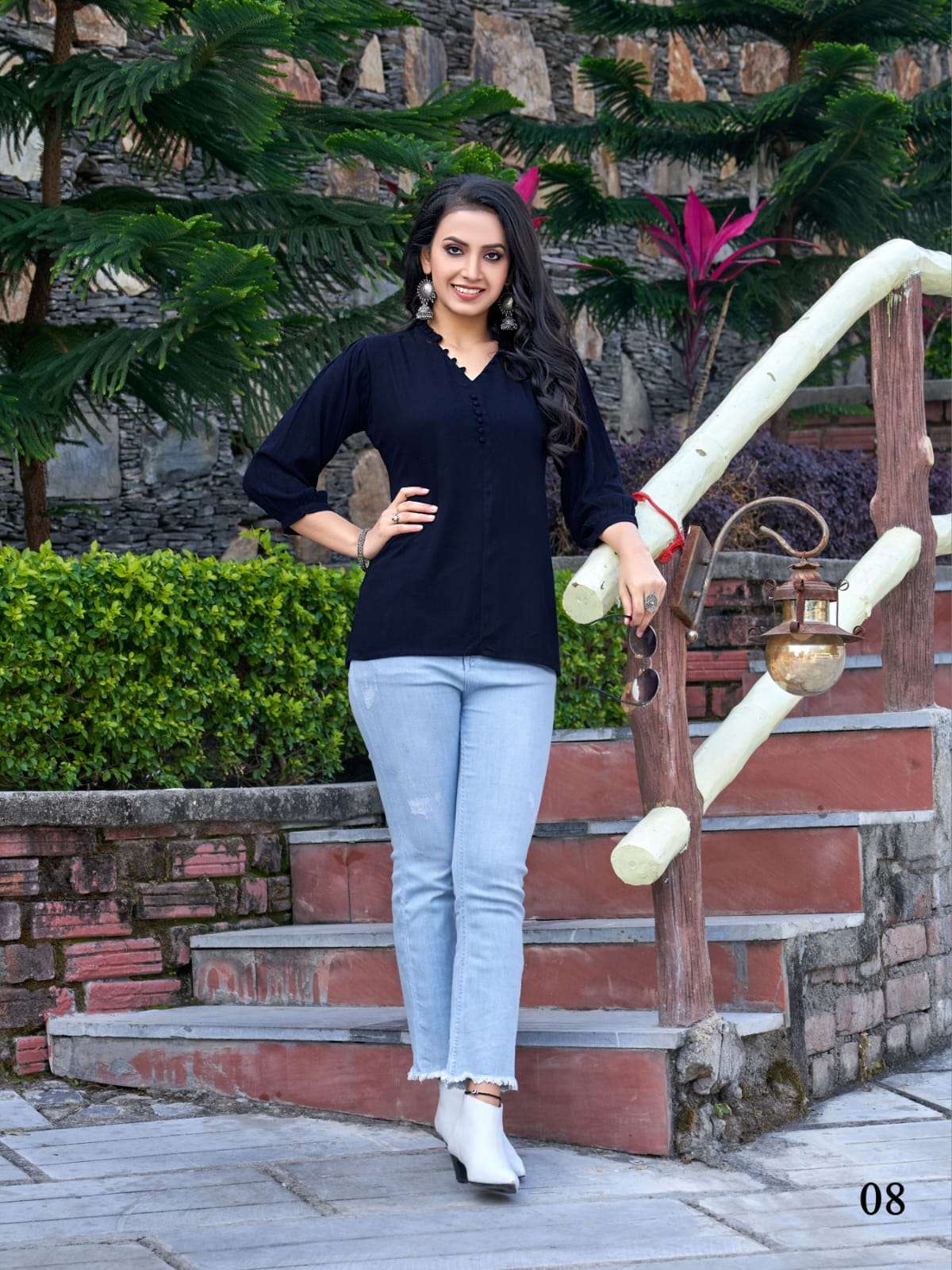 PEPE TOPS VOL-6 BY TIPS AND TOPS 01 TO 08 SERIES BEAUTIFUL STYLISH FANCY COLORFUL CASUAL WEAR & ETHNIC WEAR HEAVY RAYON TOPS AT WHOLESALE PRICE