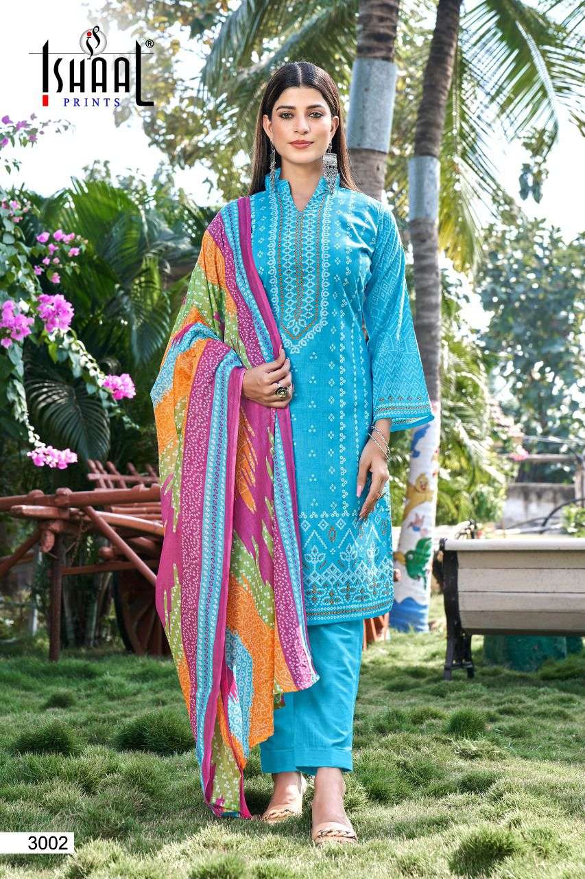 KESARIYA VOL-3 BY ISHAAL PRINTS 3001 TO 3010 SERIES DESIGNER WEDDING COLLECTION BEAUTIFUL STYLISH FANCY COLORFUL PARTY WEAR & OCCASIONAL WEAR PURE LAWN DRESSES AT WHOLESALE PRICE