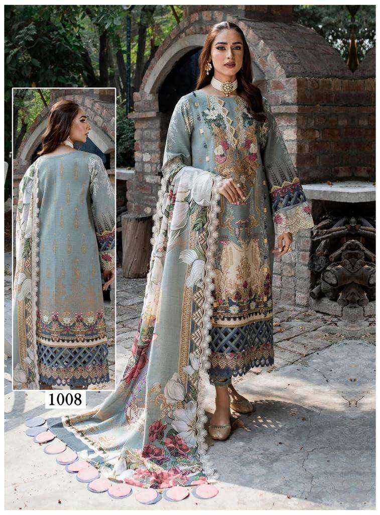 ANDAAZ BY MARYAMS 1001 TO 1010 SERIES INDIAN TRADITIONAL WEAR COLLECTION BEAUTIFUL STYLISH FANCY COLORFUL PARTY WEAR & OCCASIONAL WEAR PURE COTTON PRINT DRESSES AT WHOLESALE PRICE