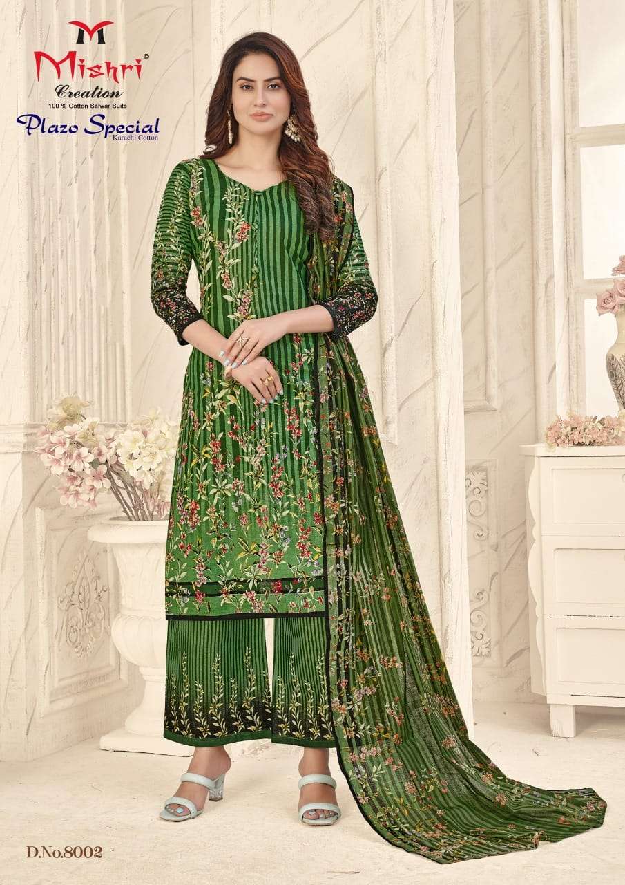 PLAZO SPECIAL VOL-8 BY MISHRI 8001 TO 8010 SERIES BEAUTIFUL SUITS ...