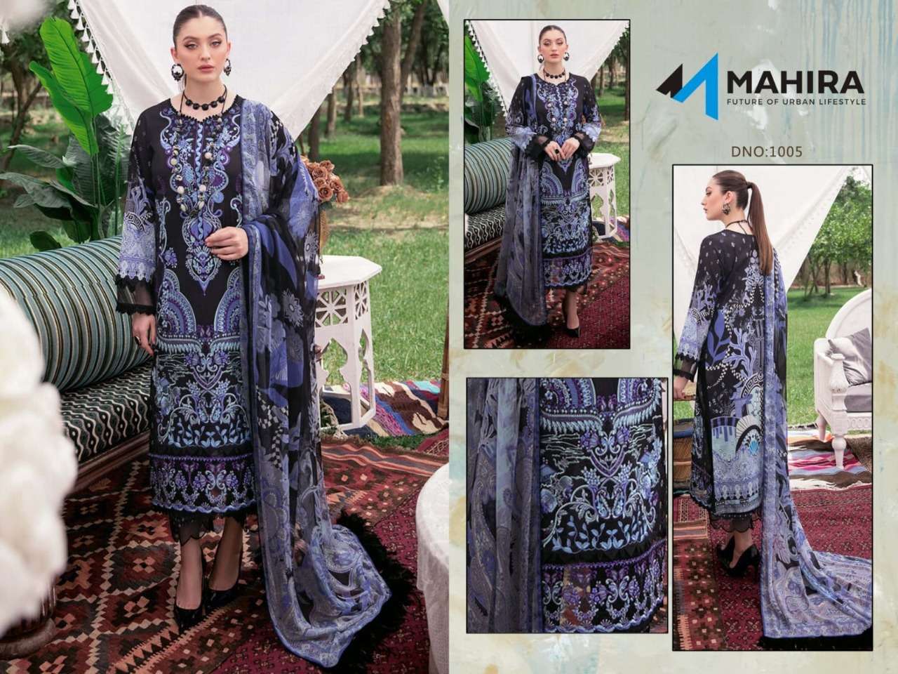 LUXURY COTTON COLLECTION VOL-1 BY MAHIRA 1001 TO 1012 SERIES BEAUTIFUL STYLISH SUITS FANCY COLORFUL CASUAL WEAR & ETHNIC WEAR & READY TO WEAR PURE COTTON DRESSES AT WHOLESALE PRICE