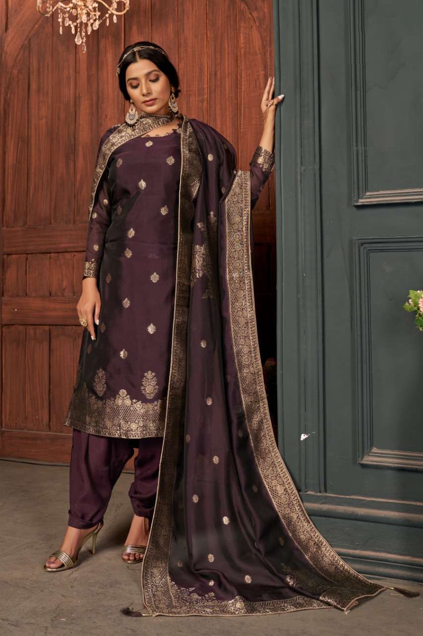 ZAARA BY PURPLE CREATION 01 TO 08 SERIES DESIGNER FESTIVE PAKISTANI SUITS COLLECTION BEAUTIFUL STYLISH FANCY COLORFUL PARTY WEAR & OCCASIONAL WEAR PURE VISCOSE SILK DRESSES AT WHOLESALE PRICE