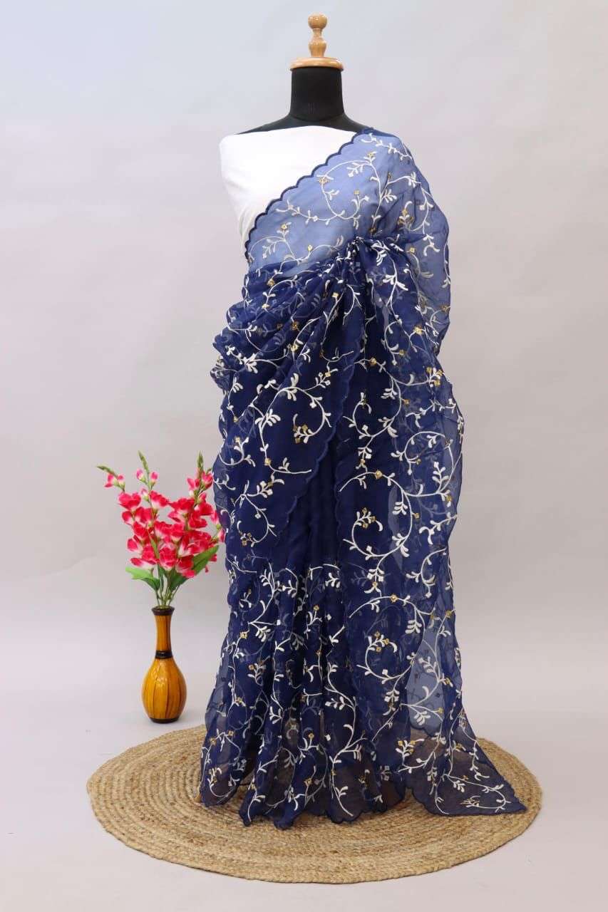 ROHINI BY PC 01 TO 08 SERIES INDIAN TRADITIONAL WEAR COLLECTION BEAUTIFUL STYLISH FANCY COLORFUL PARTY WEAR & OCCASIONAL WEAR ORGANZA SAREES AT WHOLESALE PRICE