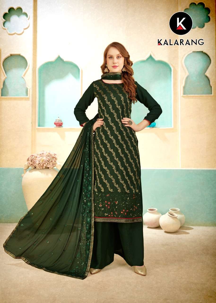 MAAHI BY KALARANG 10071 TO 10076 SERIES BEAUTIFUL STYLISH SHARARA SUITS FANCY COLORFUL CASUAL WEAR & ETHNIC WEAR & READY TO WEAR PURE MUSLIN DRESSES AT WHOLESALE PRICE