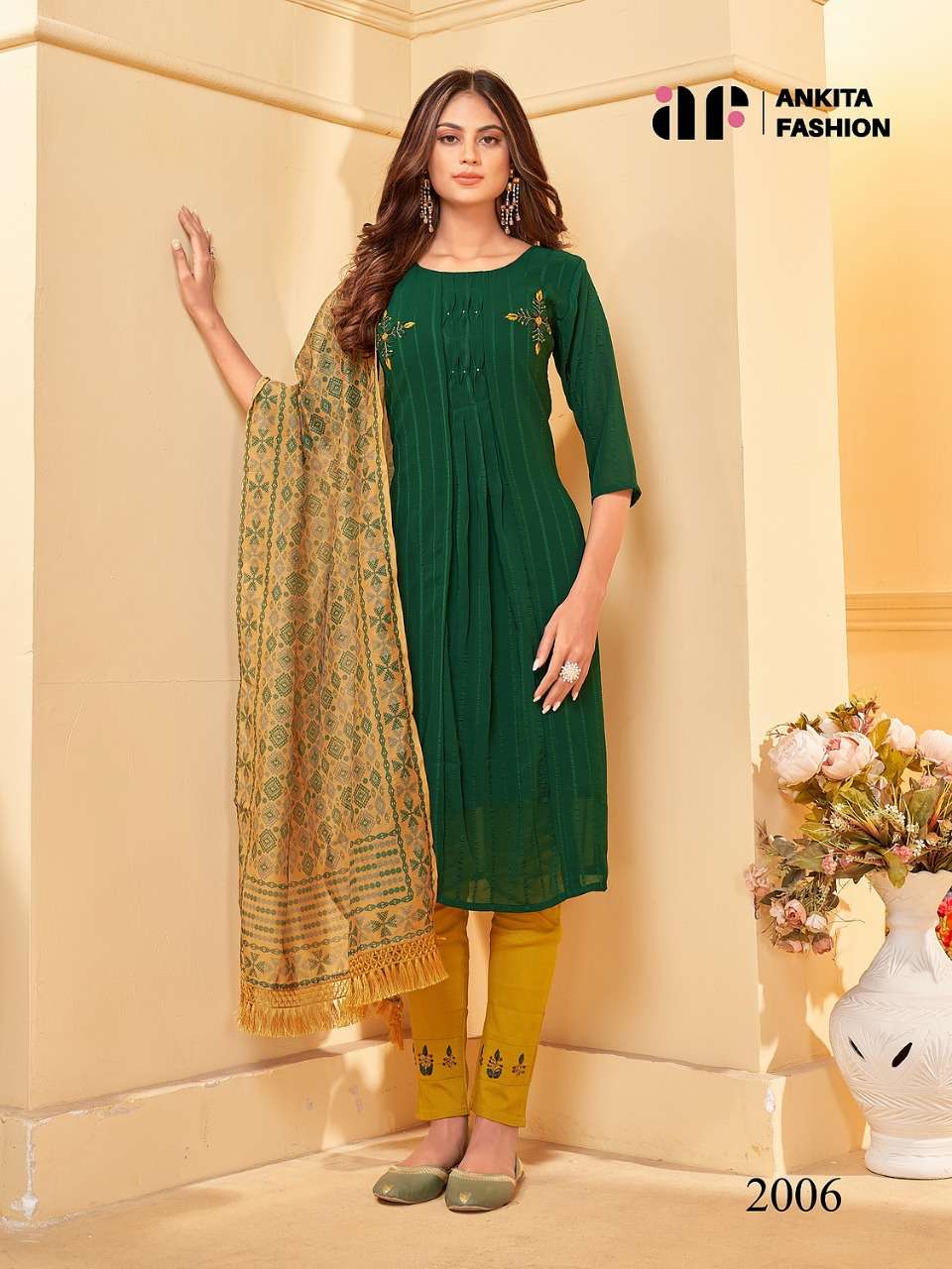 SARGUN BY ANKITA FASHION 2001 TO 2006 SERIES BEAUTIFUL SUITS COLORFUL STYLISH FANCY CASUAL WEAR & ETHNIC WEAR GEORGETTE EMBROIDERED DRESSES AT WHOLESALE PRICE