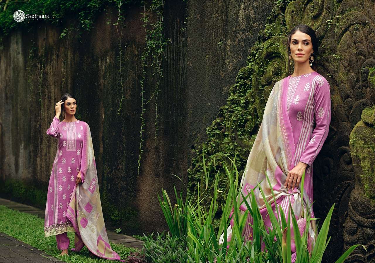 SUMMER BONANZA BY SADHANA FASHION 101 TO 110 SERIES BEAUTIFUL STYLISH SUITS FANCY COLORFUL CASUAL WEAR & ETHNIC WEAR & READY TO WEAR PURE JAM SILK EMBROIDERY DRESSES AT WHOLESALE PRICE