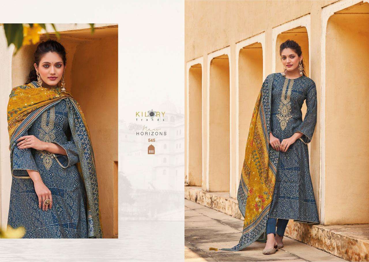 Silk Of Bandhej By Kilory 541 To 548 Series Beautiful Suits Colorful Stylish Fancy Casual Wear & Ethnic Wear Pure Viscose Muslin Dresses At Wholesale Price