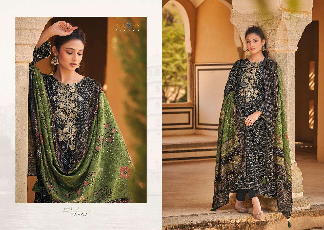 Silk Of Bandhej By Kilory 541 To 548 Series Beautiful Suits Colorful Stylish Fancy Casual Wear & Ethnic Wear Pure Viscose Muslin Dresses At Wholesale Price