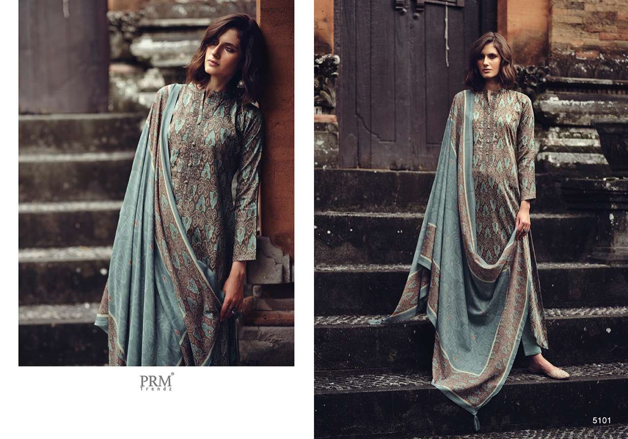 VOGUE VOL-8 BY PRM TRENDZ 5100 TO 5109 SERIES BEAUTIFUL SUITS COLORFUL STYLISH FANCY CASUAL WEAR & ETHNIC WEAR PURE JAM SILK PRINT DRESSES AT WHOLESALE PRICE