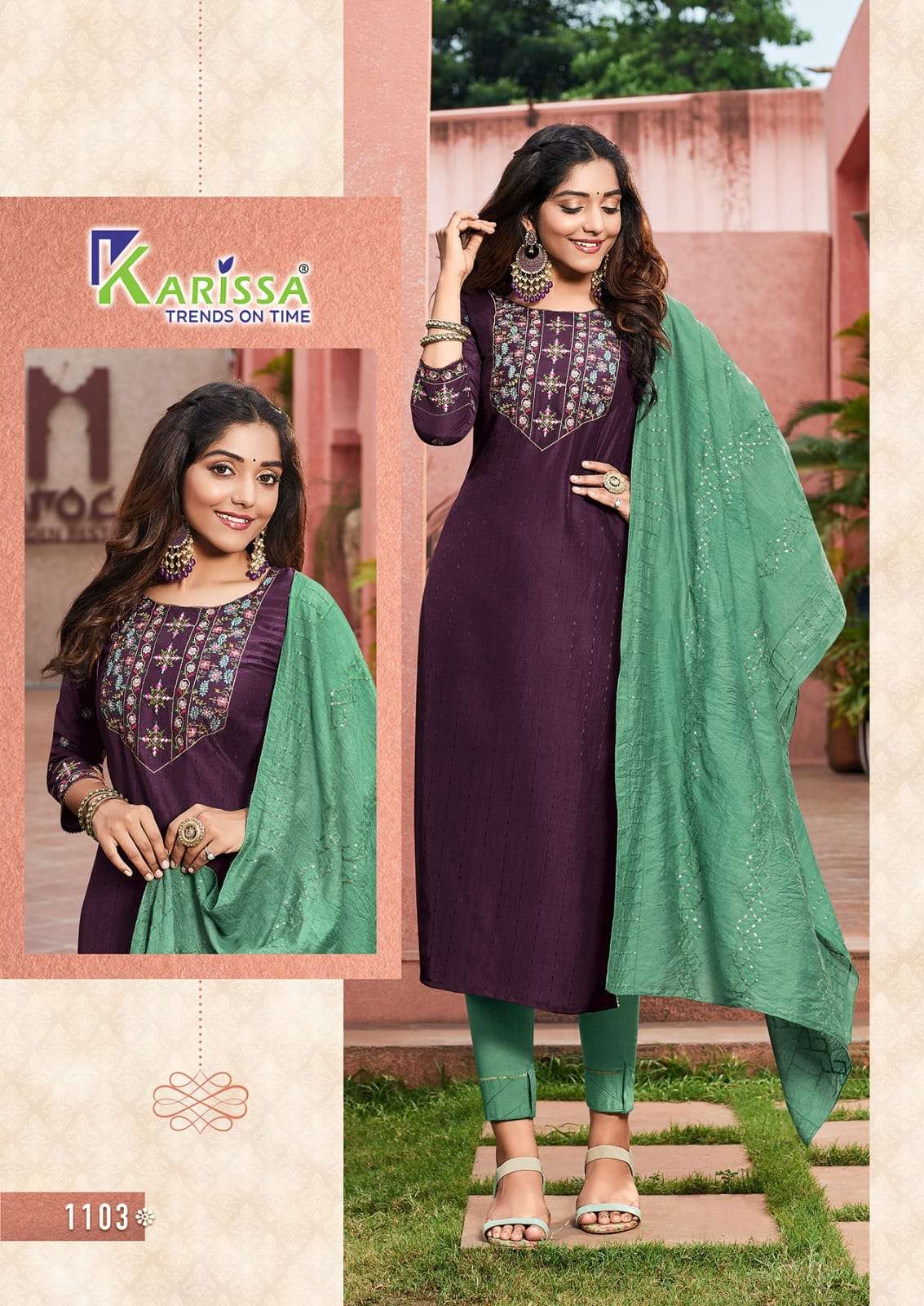 Buy Akshara Women Green and Black Strips Stylish Kurti and Leggings Set at