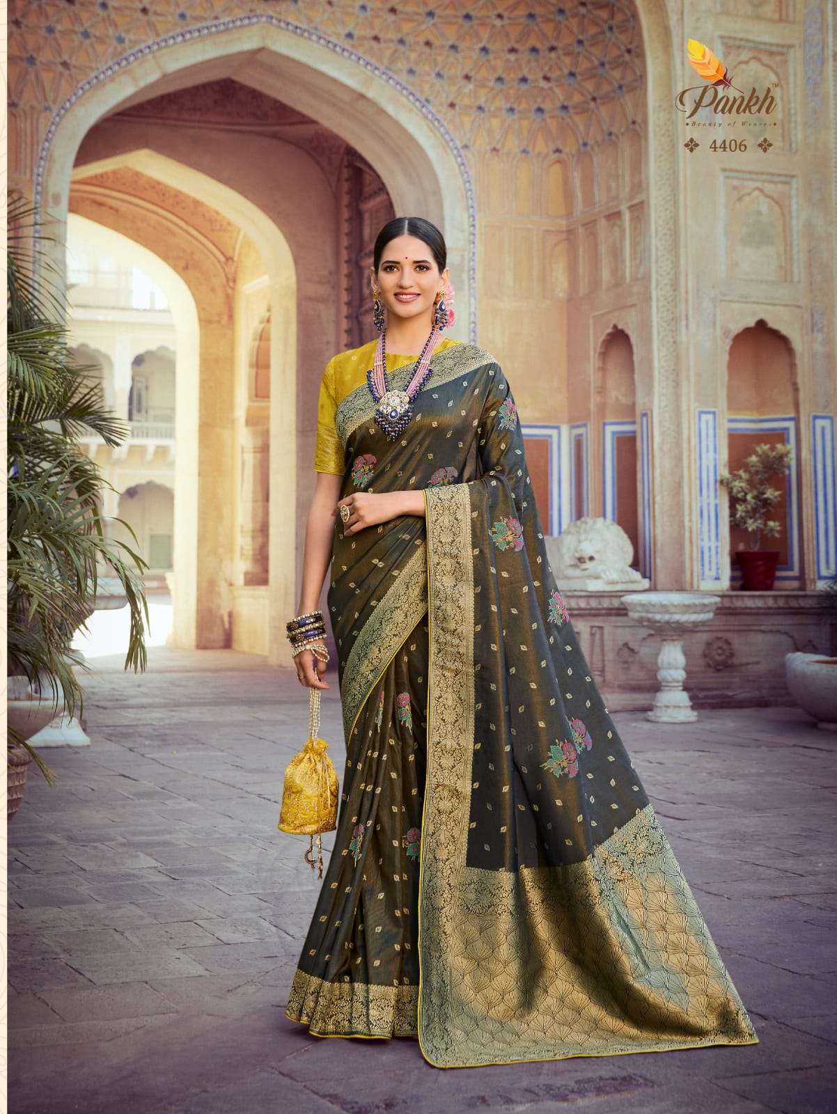 Tantra Vol-2 By Pankh Creation 4401 To 4409 Series Indian Traditional Wear Collection Beautiful Stylish Fancy Colorful Party Wear & Occasional Wear Tissue Silk Sarees At Wholesale Price