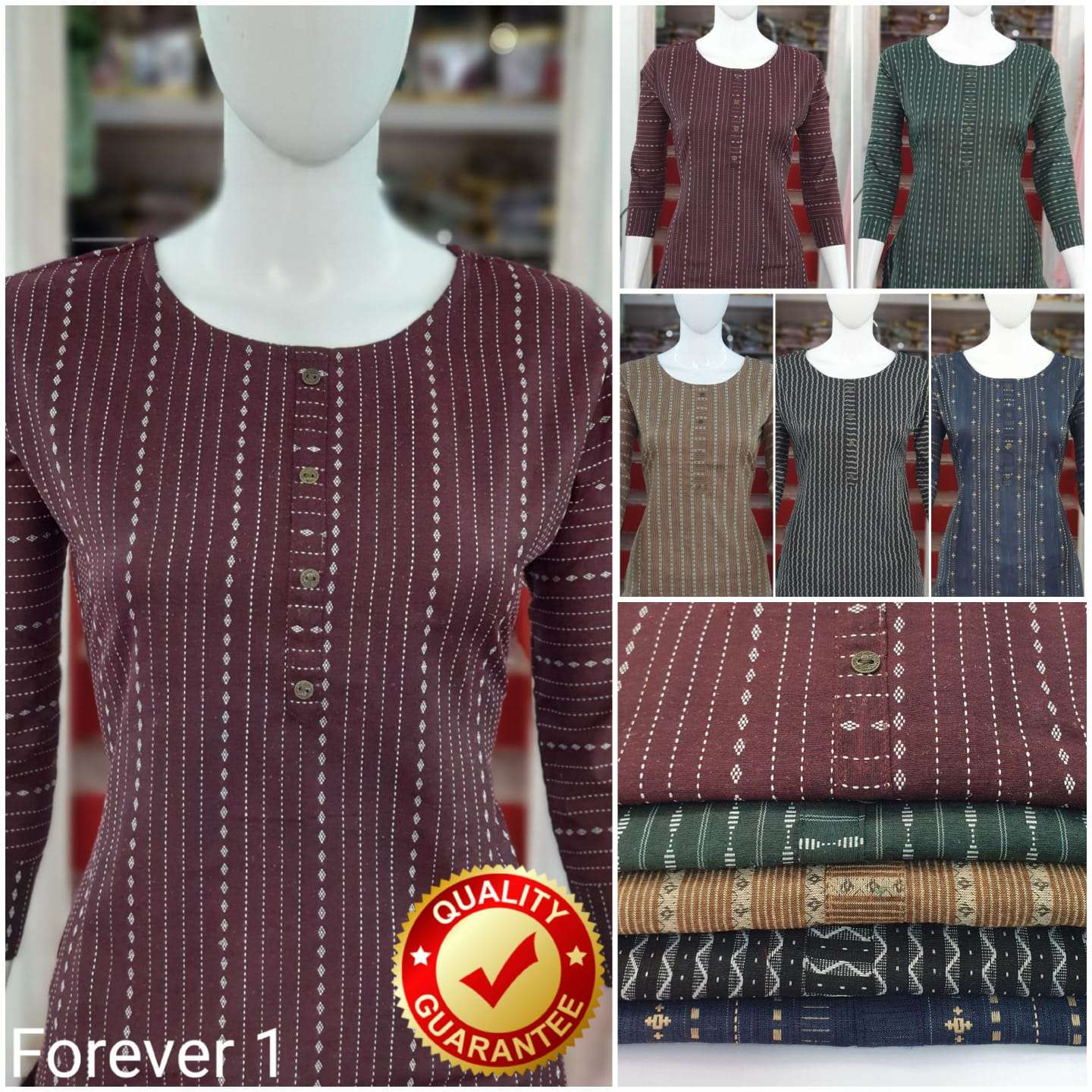 FOREVER VOL-1 BY FF 01 TO 05 SERIES DESIGNER STYLISH FANCY COLORFUL BEAUTIFUL PARTY WEAR & ETHNIC WEAR COLLECTION HEAVY COTTON TOPS AT WHOLESALE PRICE