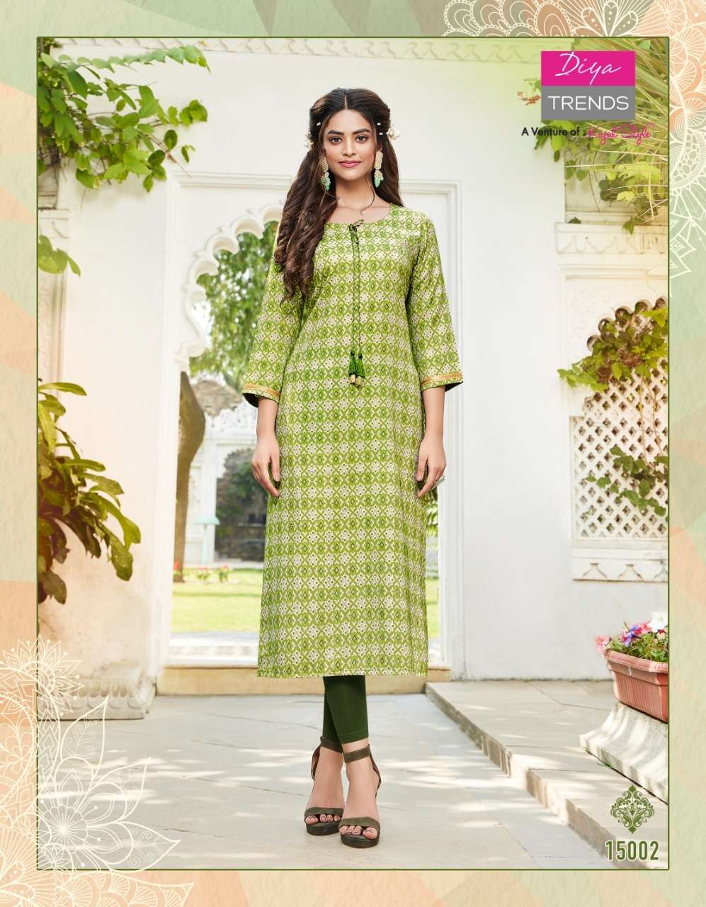 Gardencity Vol-15 By Diya Trends 15001 To 15014 Series Beautiful Stylish Fancy Colorful Casual Wear & Ethnic Wear Rayon Foil Kurtis At Wholesale Price
