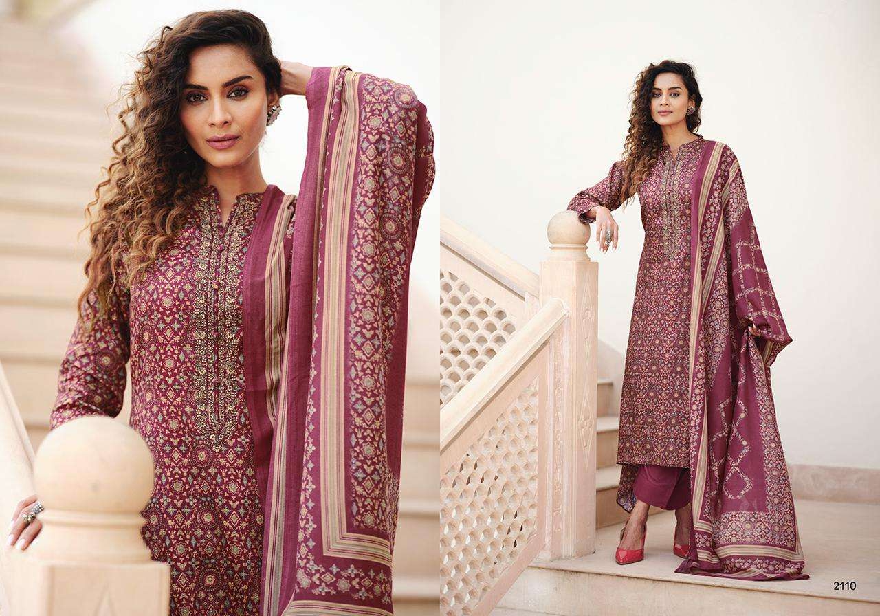 CRYSTAL BY SADHANA FASHION 2110 TO 2117 SERIES INDIAN SUITS BEAUTIFUL FANCY COLORFUL STYLISH PARTY WEAR & OCCASIONAL WEAR PURE JAM SILK DIGITAL PRINT DRESSES AT WHOLESALE PRICE