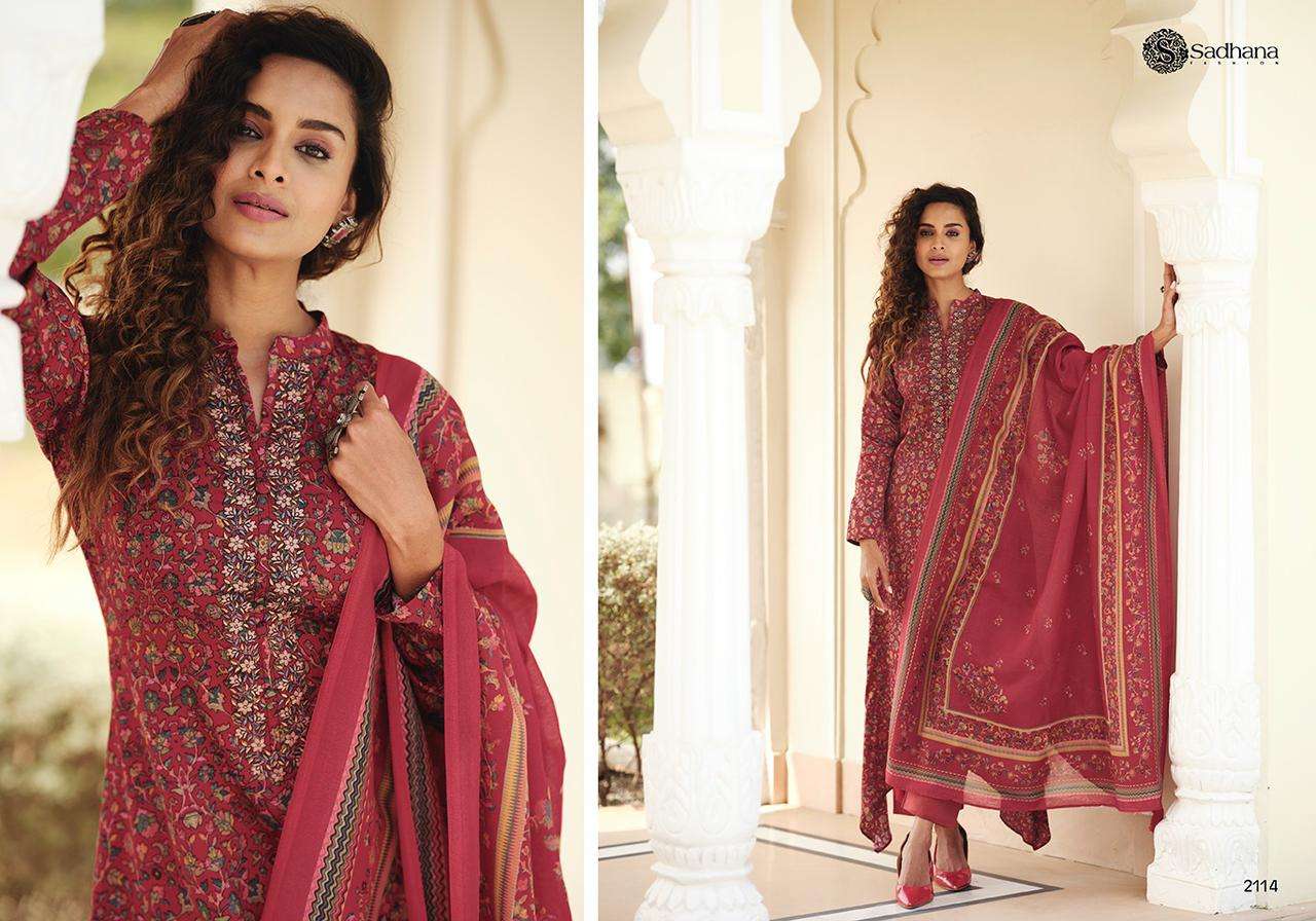 CRYSTAL BY SADHANA FASHION 2110 TO 2117 SERIES INDIAN SUITS BEAUTIFUL FANCY COLORFUL STYLISH PARTY WEAR & OCCASIONAL WEAR PURE JAM SILK DIGITAL PRINT DRESSES AT WHOLESALE PRICE