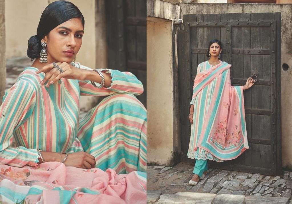 FORBES VOL-2 BY PRM TRENDZ 3518 TO 3525 SERIES INDIAN SUITS BEAUTIFUL FANCY COLORFUL STYLISH PARTY WEAR & OCCASIONAL WEAR PURE JAM SILK DIGITAL PRINT DRESSES AT WHOLESALE PRICE