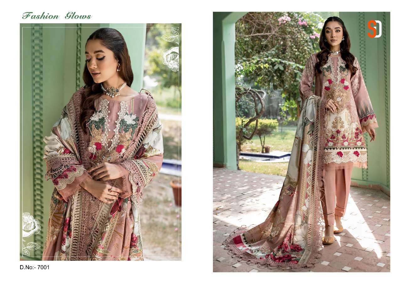 FIRDOUS VOL-7 BY SHRADDHA DESIGNER 7001 TO 7004 SERIES BEAUTIFUL PAKISTANI SUITS COLORFUL STYLISH FANCY CASUAL WEAR & ETHNIC WEAR LAWN COTTON PRINT DRESSES AT WHOLESALE PRICE