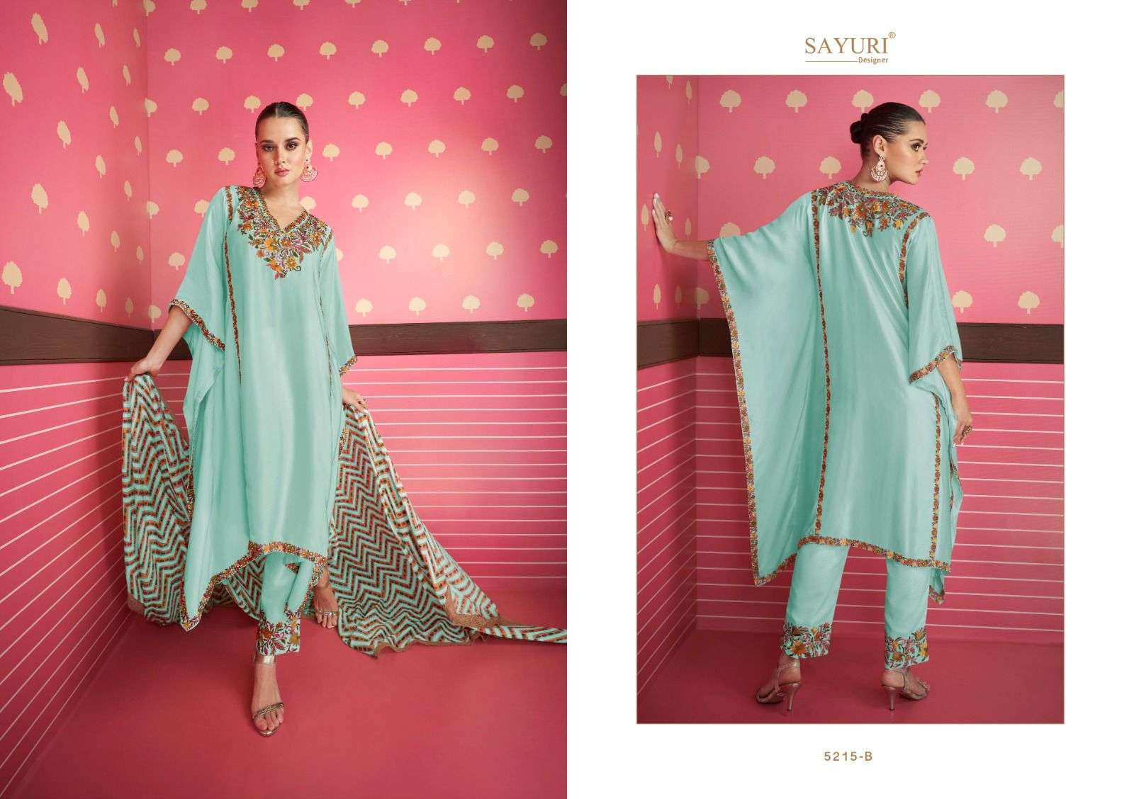 Adonia 5215 Colours By Sayuri 5215 To 5215-C Series Beautiful Stylish Sharara Suits Fancy Colorful Casual Wear & Ethnic Wear & Ready To Wear Satin Silk Dresses At Wholesale Price