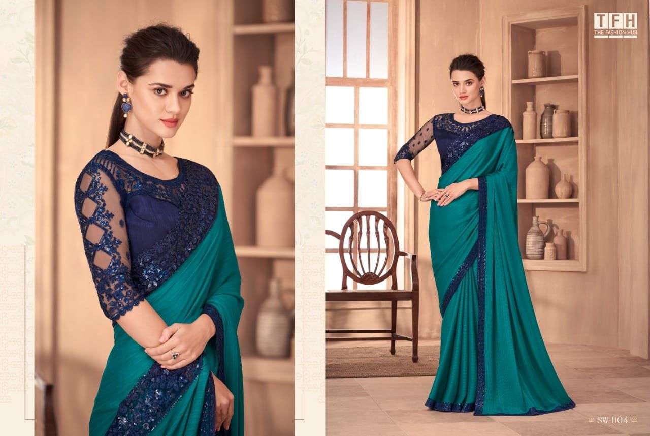 Sandalwood Vol-11 By Tfh 1101 To 1118 Series Indian Traditional Wear Collection Beautiful Stylish Fancy Colorful Party Wear & Occasional Wear Silk Sarees At Wholesale Price