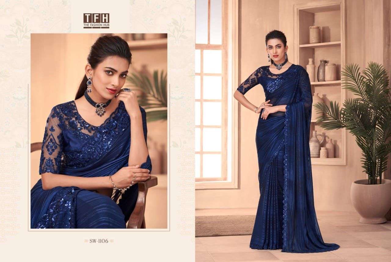 Sandalwood Vol-11 By Tfh 1101 To 1118 Series Indian Traditional Wear Collection Beautiful Stylish Fancy Colorful Party Wear & Occasional Wear Silk Sarees At Wholesale Price