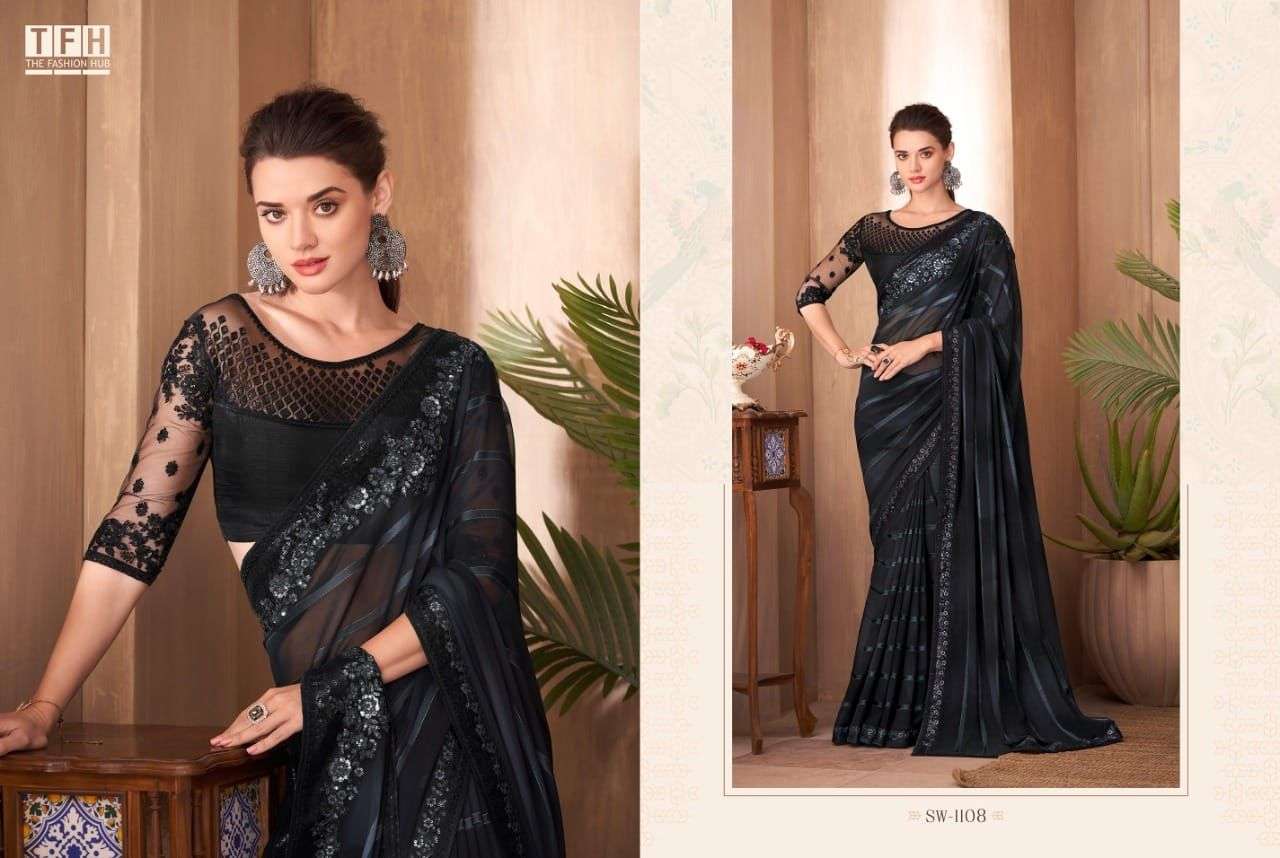 Sandalwood Vol-11 By Tfh 1101 To 1118 Series Indian Traditional Wear Collection Beautiful Stylish Fancy Colorful Party Wear & Occasional Wear Silk Sarees At Wholesale Price