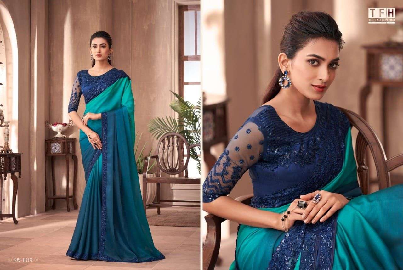 Sandalwood Vol-11 By Tfh 1101 To 1118 Series Indian Traditional Wear Collection Beautiful Stylish Fancy Colorful Party Wear & Occasional Wear Silk Sarees At Wholesale Price