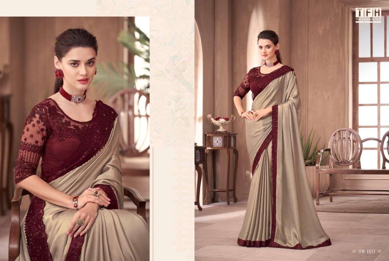 Sandalwood Vol-11 By Tfh 1101 To 1118 Series Indian Traditional Wear Collection Beautiful Stylish Fancy Colorful Party Wear & Occasional Wear Silk Sarees At Wholesale Price