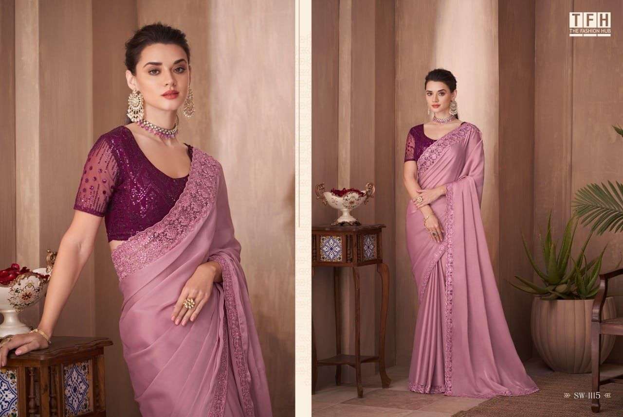 Sandalwood Vol-11 By Tfh 1101 To 1118 Series Indian Traditional Wear Collection Beautiful Stylish Fancy Colorful Party Wear & Occasional Wear Silk Sarees At Wholesale Price