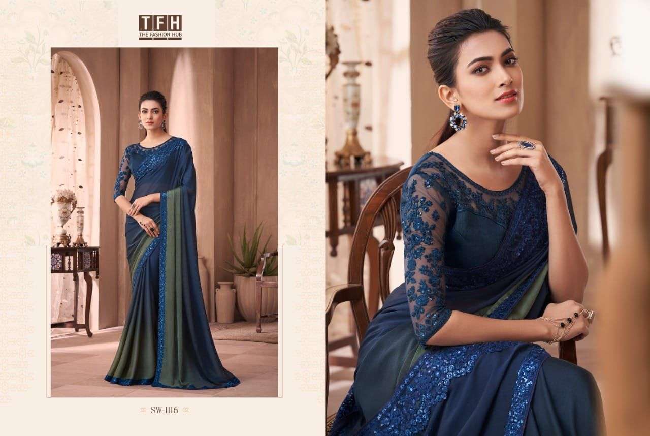 Sandalwood Vol-11 By Tfh 1101 To 1118 Series Indian Traditional Wear Collection Beautiful Stylish Fancy Colorful Party Wear & Occasional Wear Silk Sarees At Wholesale Price