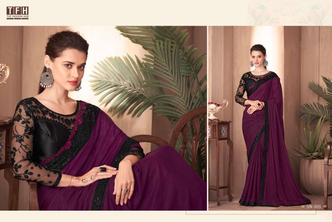 Sandalwood Vol-11 By Tfh 1101 To 1118 Series Indian Traditional Wear Collection Beautiful Stylish Fancy Colorful Party Wear & Occasional Wear Silk Sarees At Wholesale Price