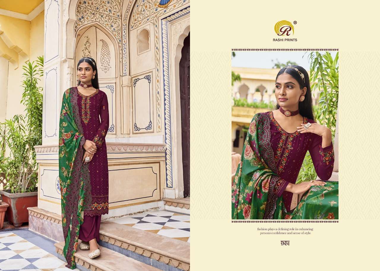 RANG RASIYA VOL-6 BY RASHI PRINT 961 TO 966 SERIES DESIGNER SUITS COLLECTION BEAUTIFUL STYLISH COLORFUL FANCY PARTY WEAR & OCCASIONAL WEAR GEORGETTE DRESSES AT WHOLESALE PRICE