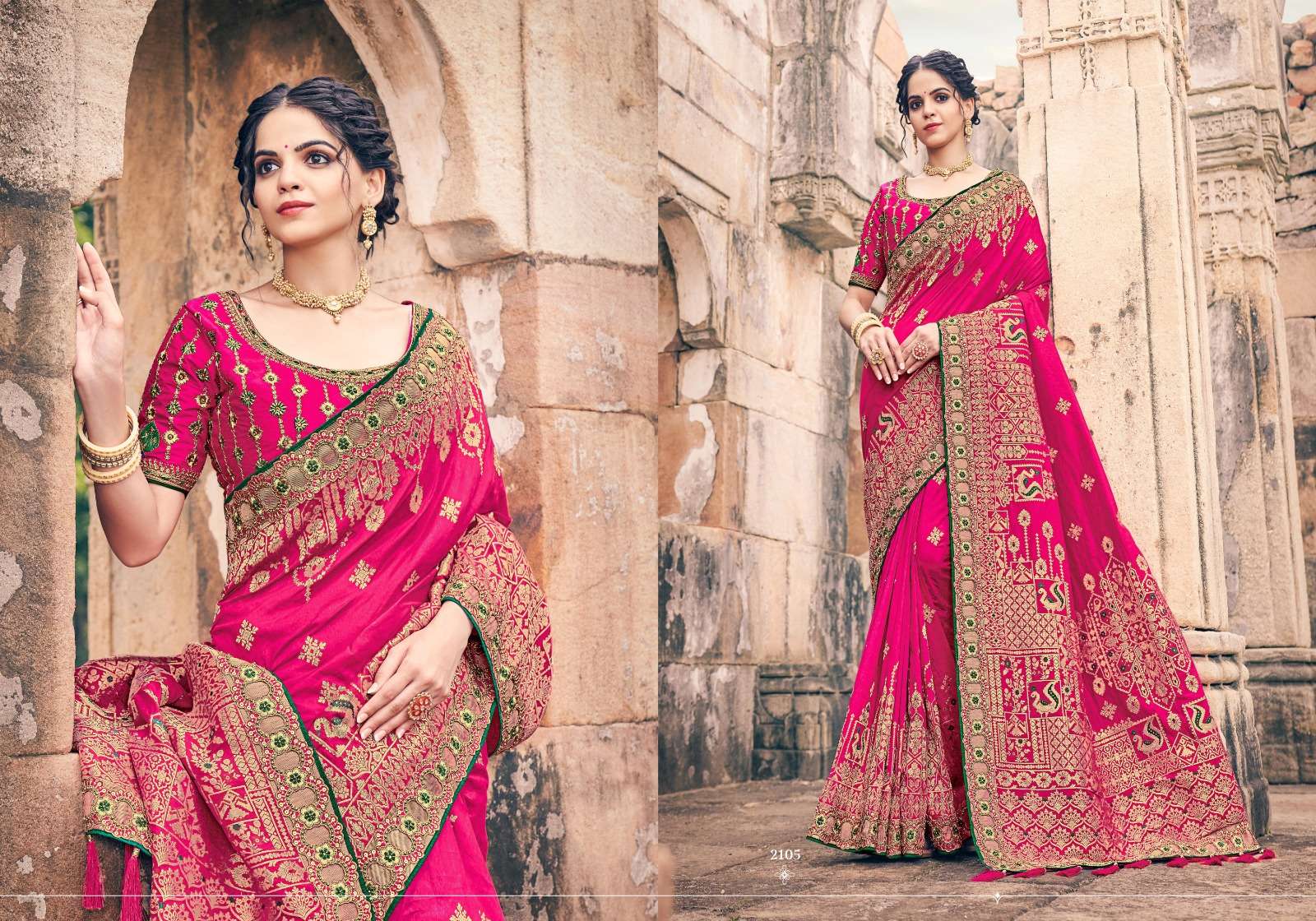 PRERANA 2101 SERIES BY PRERANA 2101 TO 2109 SERIES INDIAN TRADITIONAL WEAR COLLECTION BEAUTIFUL STYLISH FANCY COLORFUL PARTY WEAR & OCCASIONAL WEAR SILK SAREES AT WHOLESALE PRICE